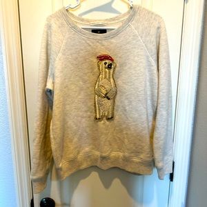 Long sleeve polar bear sweatshirt